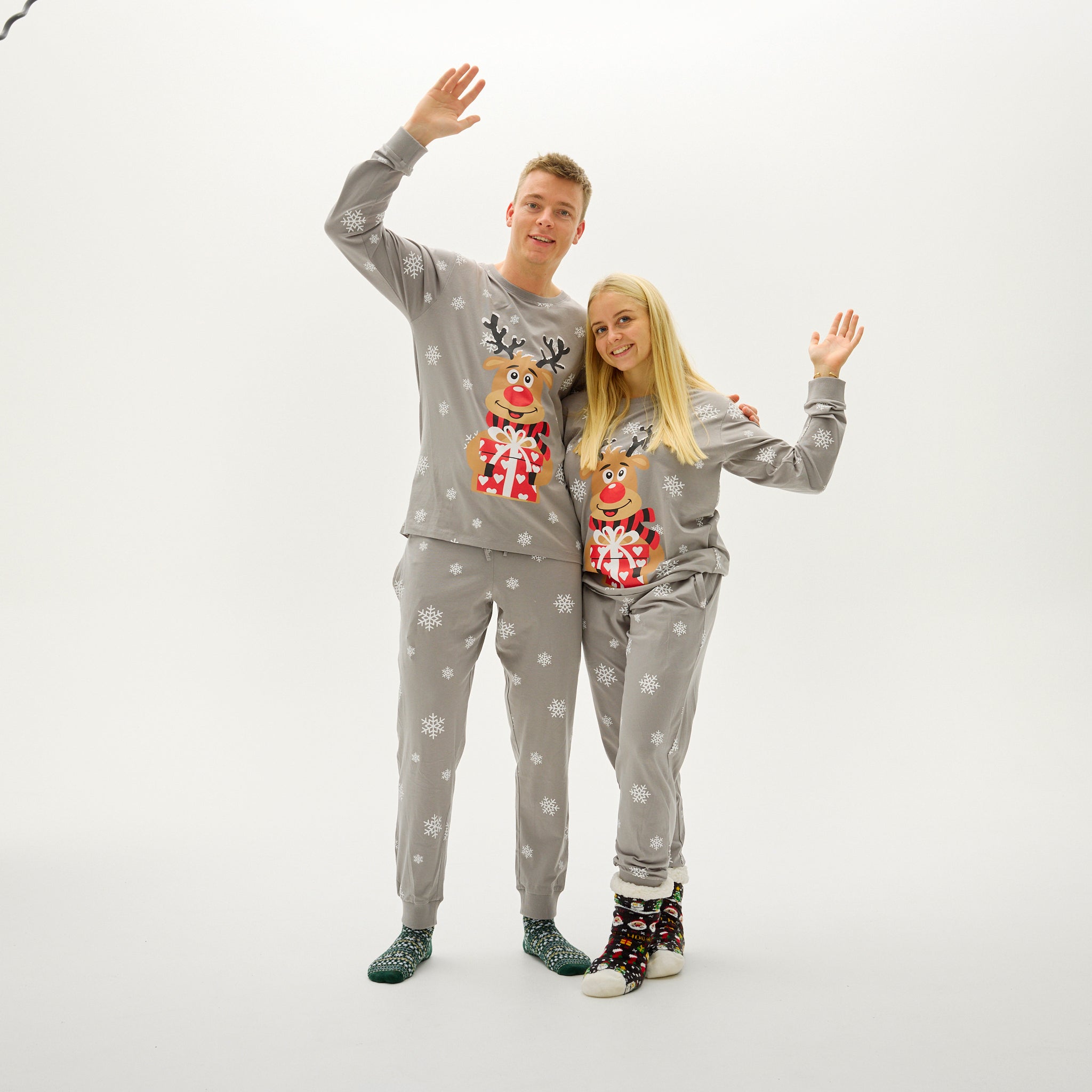 Pyjama Adorable De Rudolphe Gris - Homme